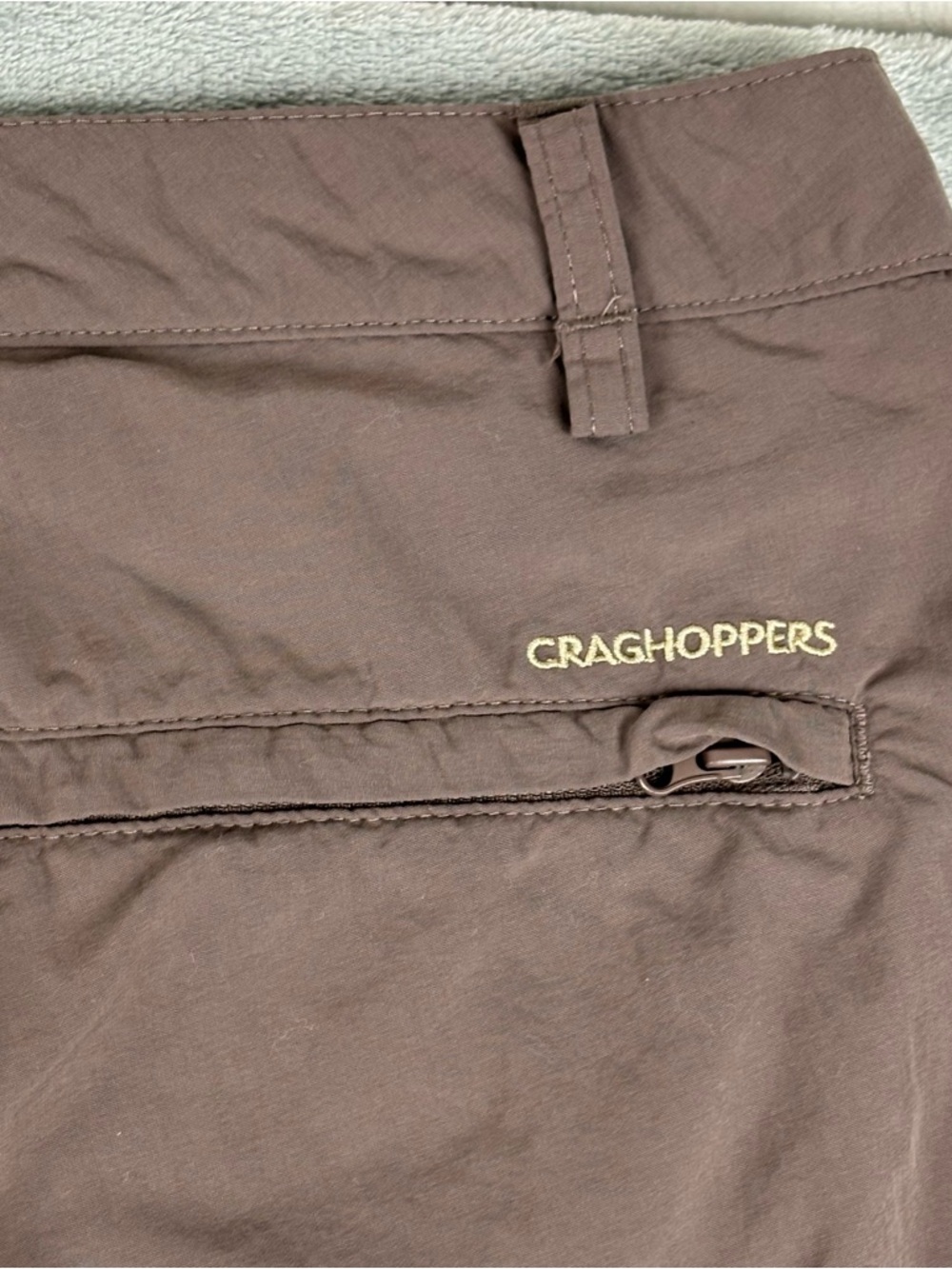 Craghoppers Pants Womens 10 Brown Nat Geo Insect Shield Convertible Hiking - Picture 12 of 14
